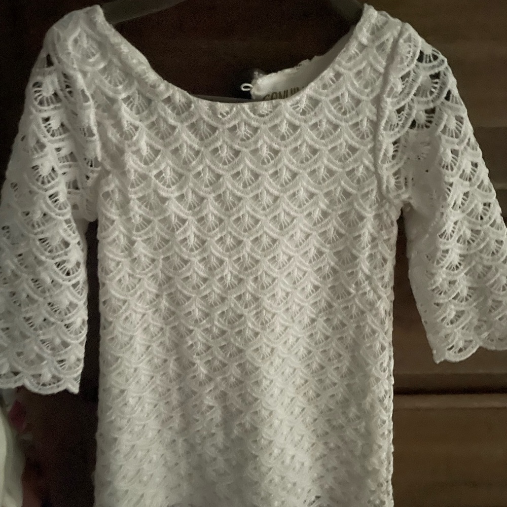 Osh Kosh b’Gosh white lace tunic dress 3T